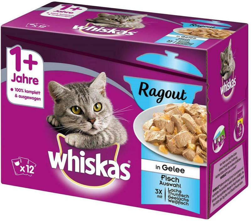 Whiskas Frischebeutel Ragout Fisch 1+
