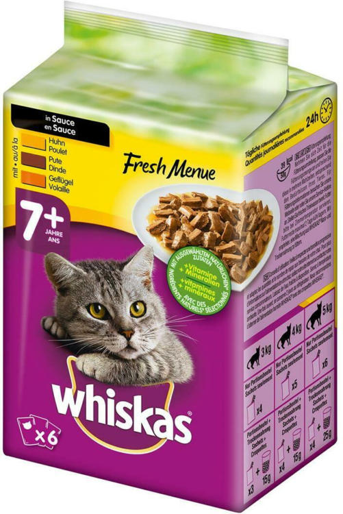 Whiskas Fresh Menue Geflügel 7+ ️ Online von BILLA wogibtswas.at