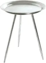 m&ouml;max Beistelltisch in Silberfarben &Oslash; ca. 38cm