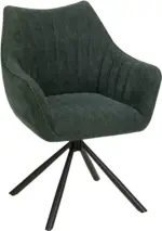 mömax Armlehnstuhl in Olivgrün/Schwarz