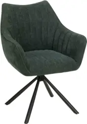 Armlehnstuhl in Olivgrün/Schwarz