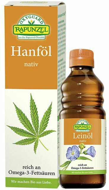 Bio-Hanföl oder -Leinöl