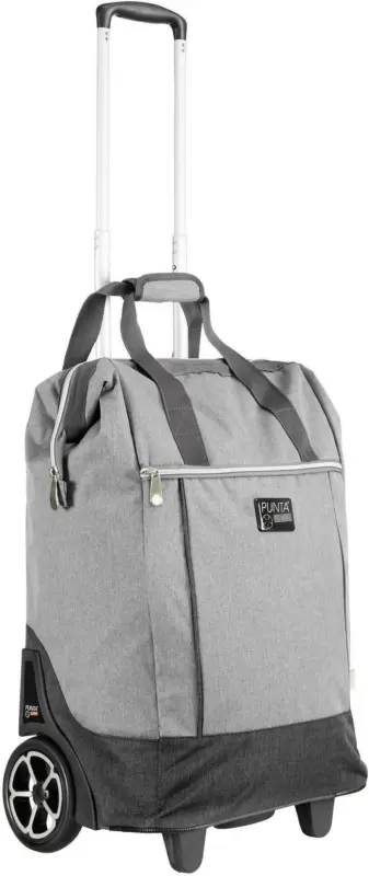 Einkaufstrolley Punta Big Wheel in Hellgrau