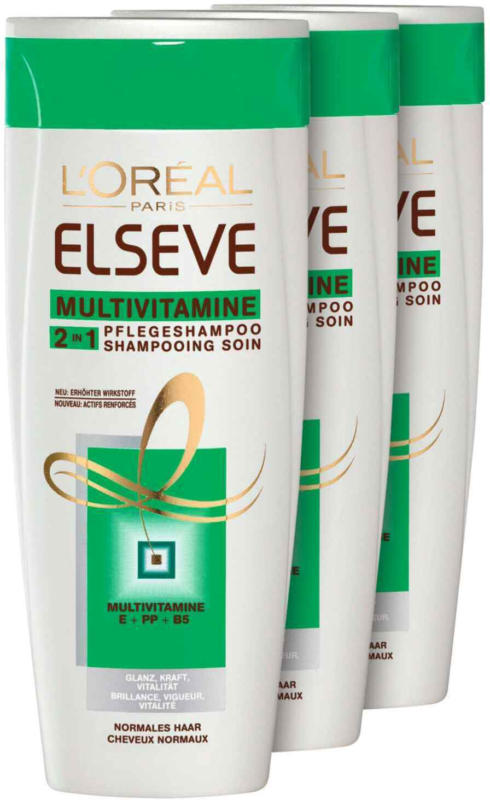 L'Oréal Elseve Shampoo Multivitamine 2in1 3 x 250 ml -