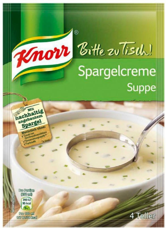 Knorr Bitte zu Tisch Spargelcreme Suppe