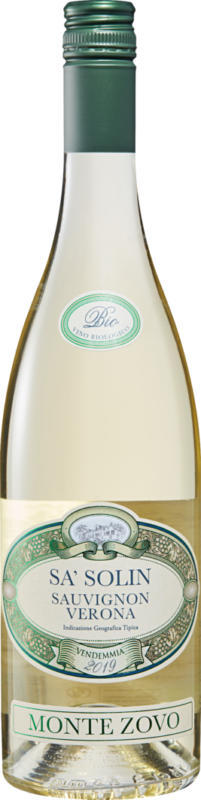 Monte Zovo Sa'Solin Sauvignon Blanc bio Verona IGT, 2020, Veneto, Italia, 75 cl
