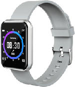 MediaMarkt LENOVO E1 Pro - Smartwatch (Silikon, Silber/Grau)