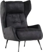 mömax Ohrensessel in Anthrazit