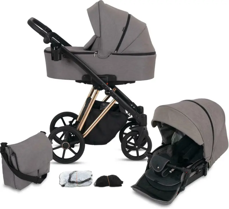 Kinderwagenset Luzon Gold Edition, 11-teilig