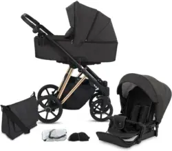 Kinderwagenset Luzon Gold Edition, 11-teilig