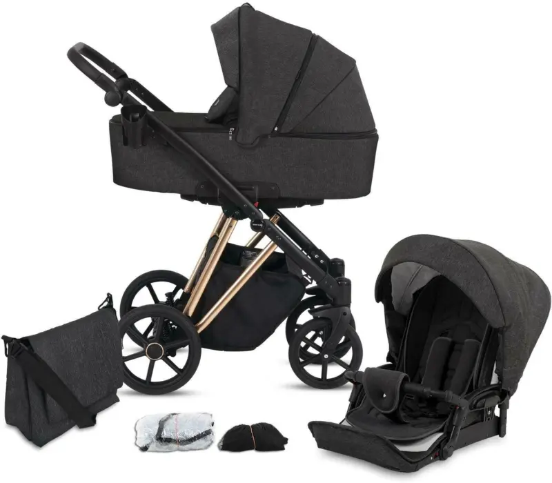 Kinderwagenset Luzon Gold Edition, 11-teilig
