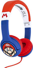 OTL TECHNOLOGIES Super Mario Enfants - casque de musique (On-ear, rouge Bleu)