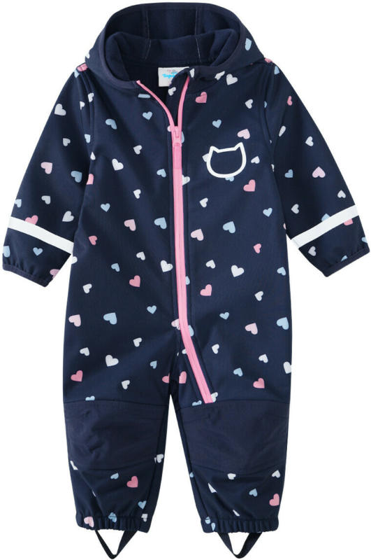 Baby Softshelloverall mit Herz-Print (Nur online)
