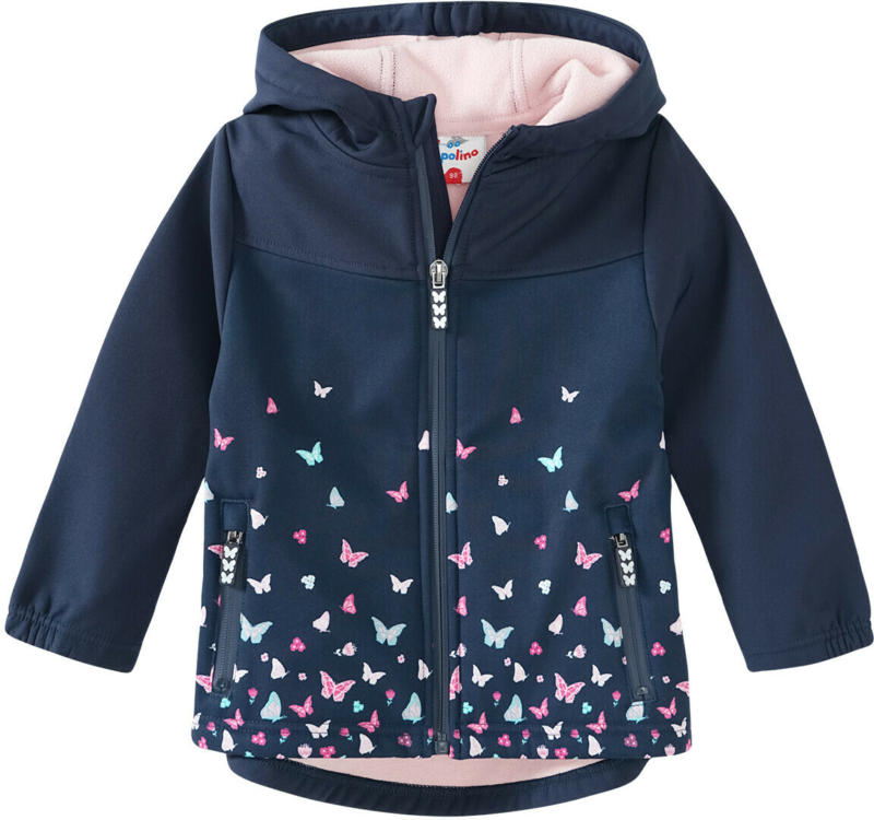Mädchen Softshelljacke mit Schmetterlingen (Nur online)