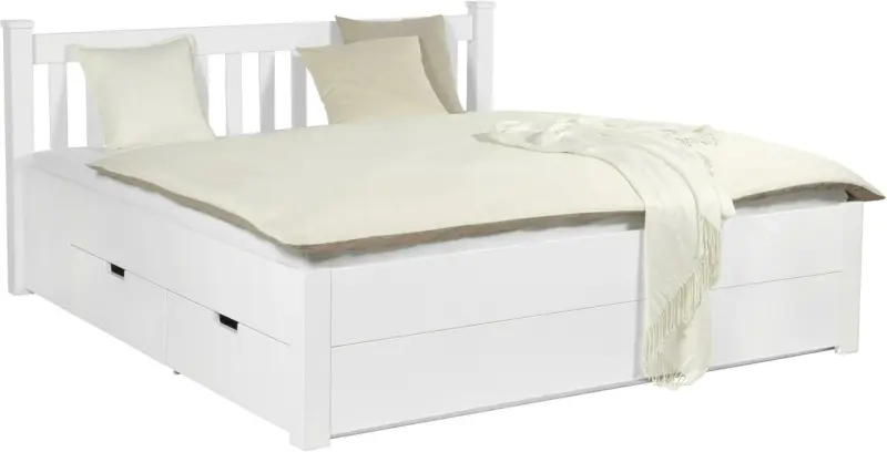 Bett in Weiß ca. 140x200cm