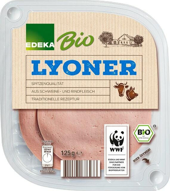 EDEKA Bio Lyoner auch mit Paprika