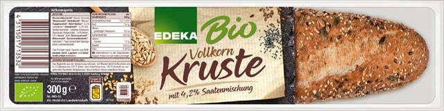 EDEKA Bio Vollkorn Kruste mit Saatenmischung