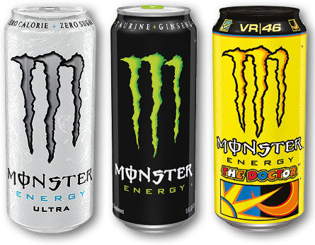 MONSTER RŮZNÉ DRUHY 0,5L