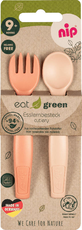Nip Esslernbesteck eat green, orange