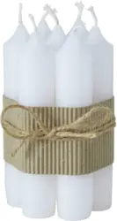 Stabkerzenset Melia I in Weiß, 7 Stück