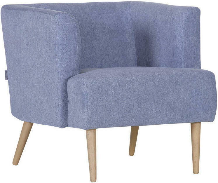 Sessel in Flachgewebe Blau