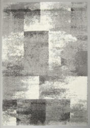 Hochflorteppich Quadrat in Grau/Weiß ca. 160x230cm