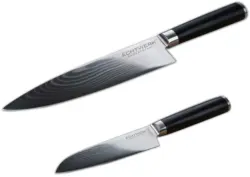 Messerset Damaszener aus 67-lagigem Damaststahl