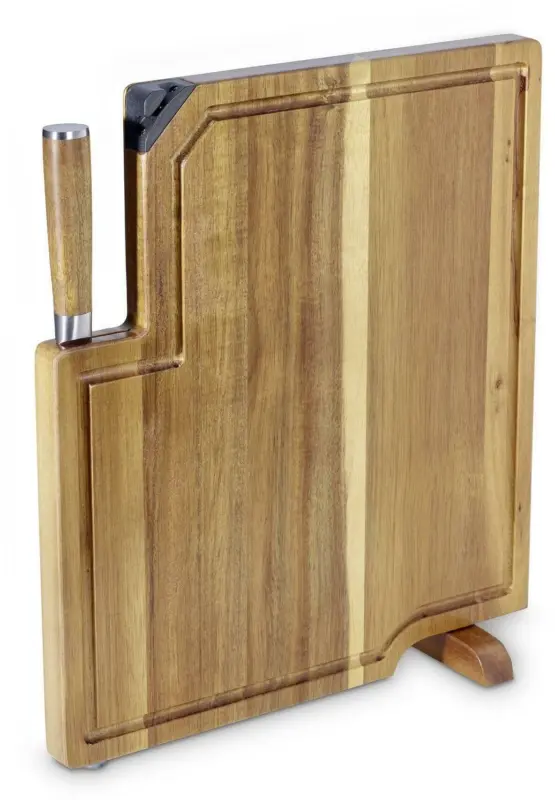 Messerblock Elija aus Akazie, 2-teilig