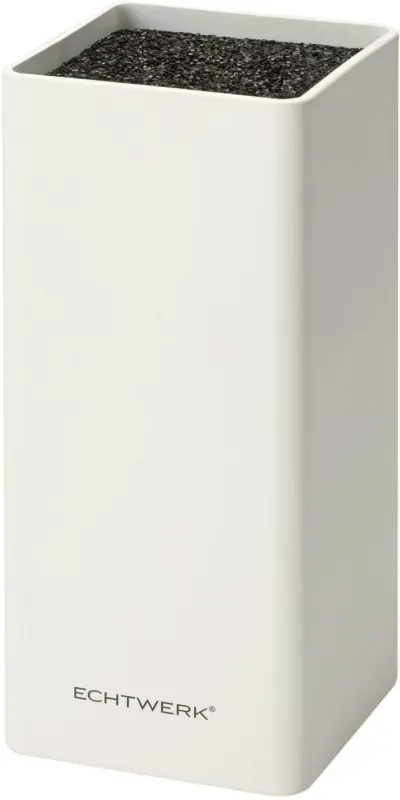 Messerblock Square aus Kunststoff in Weiß