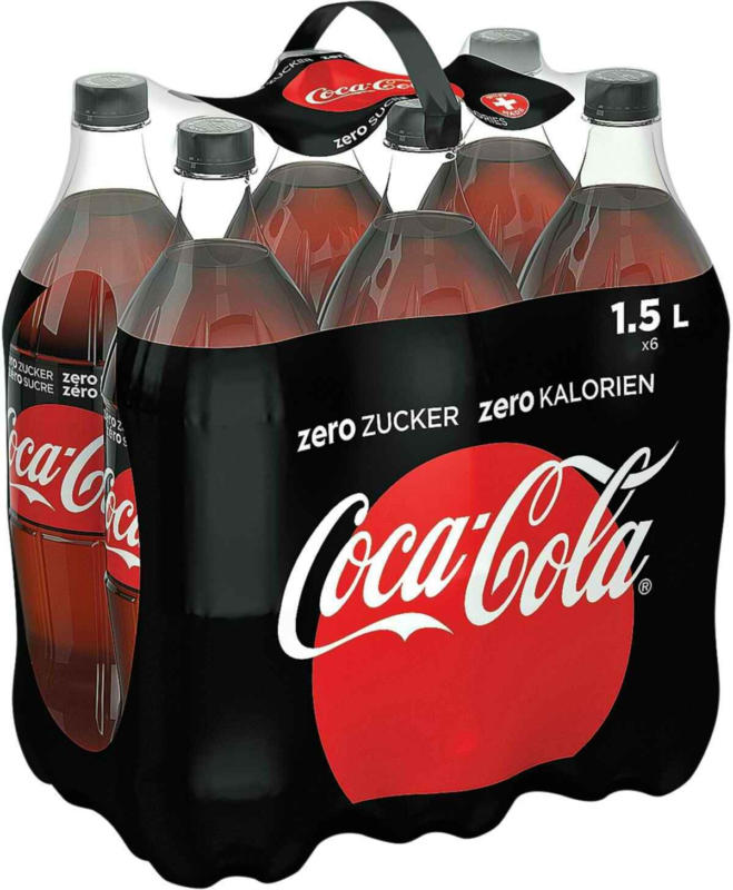 Coca-Cola sans sucres 6 x 1,5 litre -