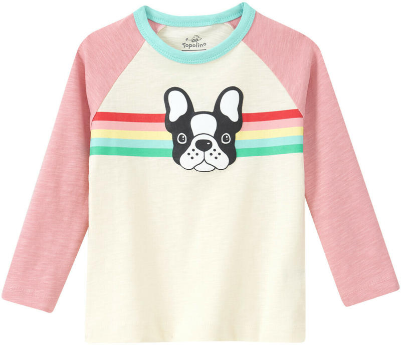 Mädchen Langarmshirt mit Retro-Print (Nur online)