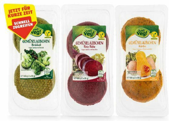 JUST VEG! Vegane Gemüselaibchen, 160 g
