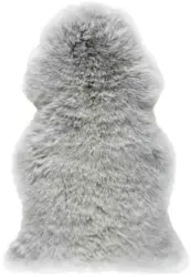 Schaffell Daciano in Silberfarben