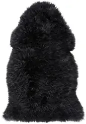 Schaffell Daciano in Schwarz