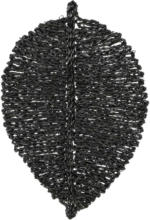 mömax Spittal a. d. Drau Dekotablett Leaf aus Seegras in Schwarz