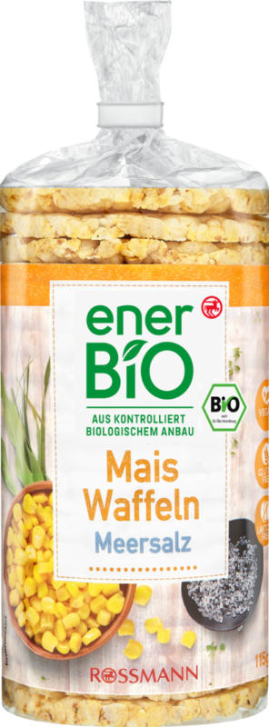 Galettes de maïs enerBiO, au sel marin, 115 g