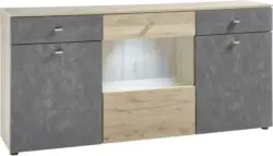 Sideboard 'Trend' , eiche, grau