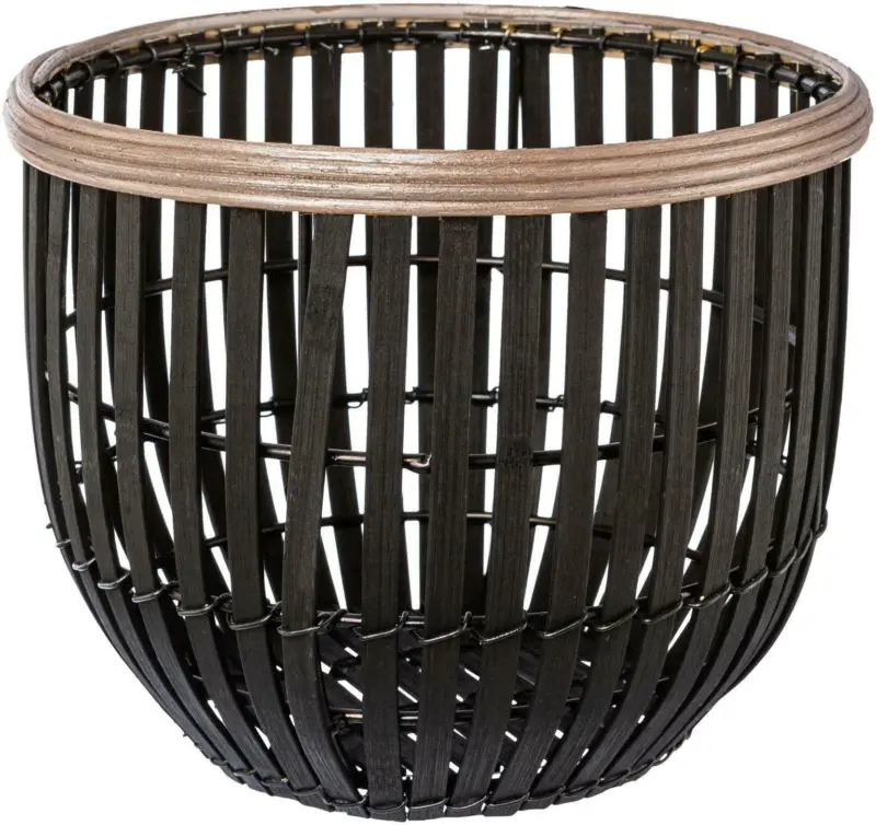 Dekokorb Amoel II aus Bambus Ø ca. 24cm