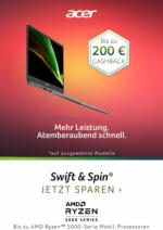 Acer Acer : Cashback Aktion - bis 31.08.2021