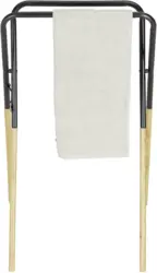 Handtuchständer Natur/Schwarz