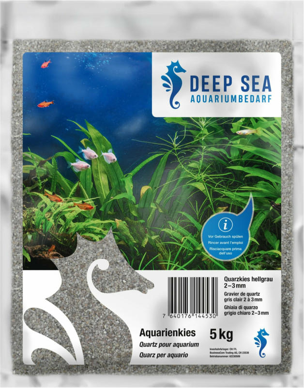 Deep Sea Aquarium Quarzsand hellgrau, 2-3mm, 5kg
