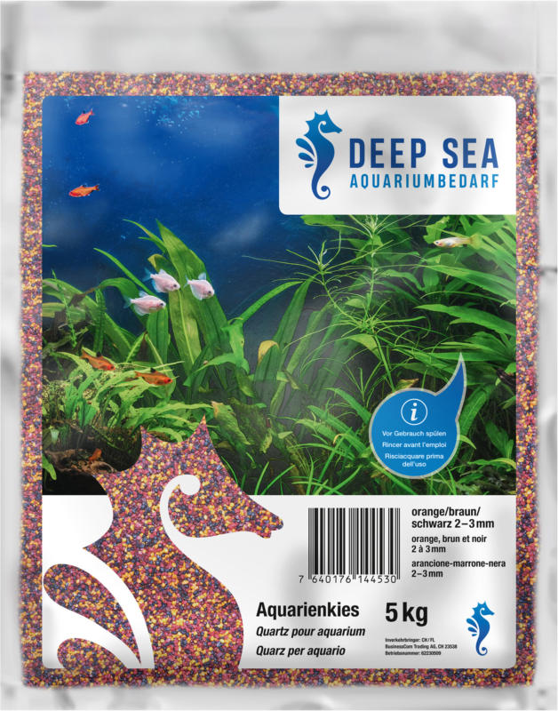 Deep Sea Aquariumkies orange-braun-schwarz, 5kg