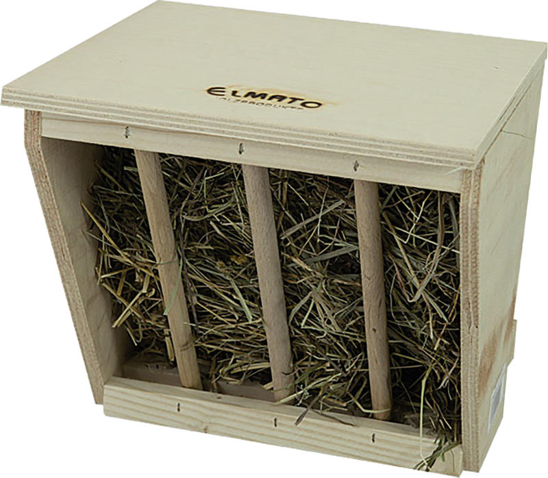 Elmato Heuraufe mit Sitzbrett 20x17x20cm