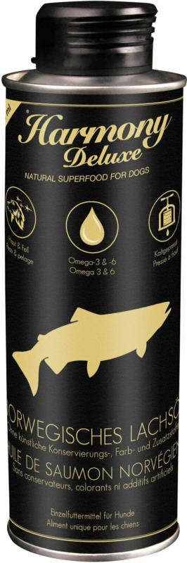 Harmony Dog Deluxe Huile de saumon norvégienne 250ml