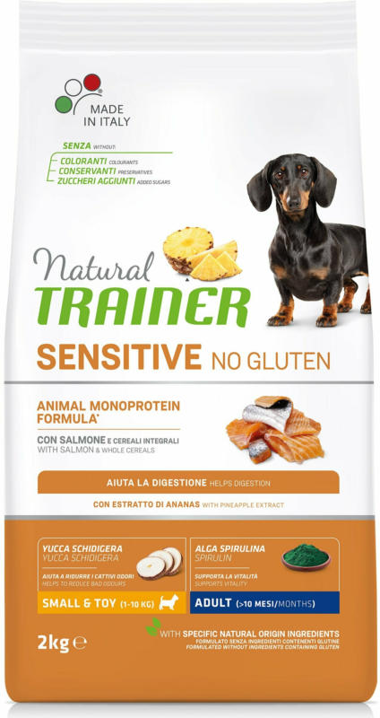Trainer Nourriture pour chien Sensitive No Gluten Small & Toy Adult Saumon 2kg
