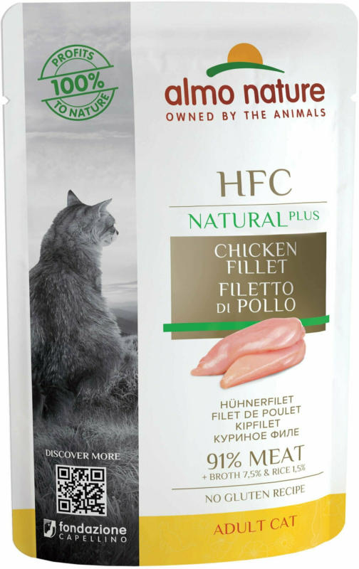 Almo Nature HFC Natural Plus Hühnerfilet 24x55g
