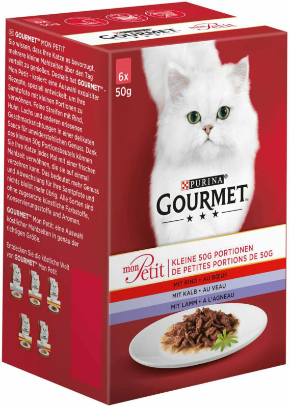 Gourmet Mon Petit mit Rind & Huhn 8x6x50g