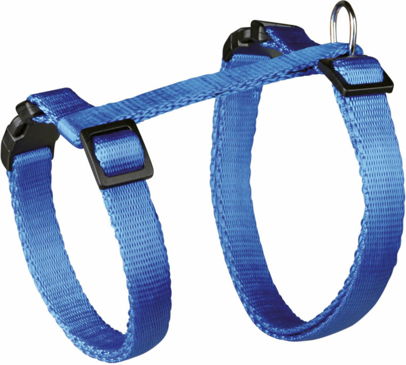 Harnais chat avec laisse, nylon, 27-45 cm/10 mm, 1,20 m