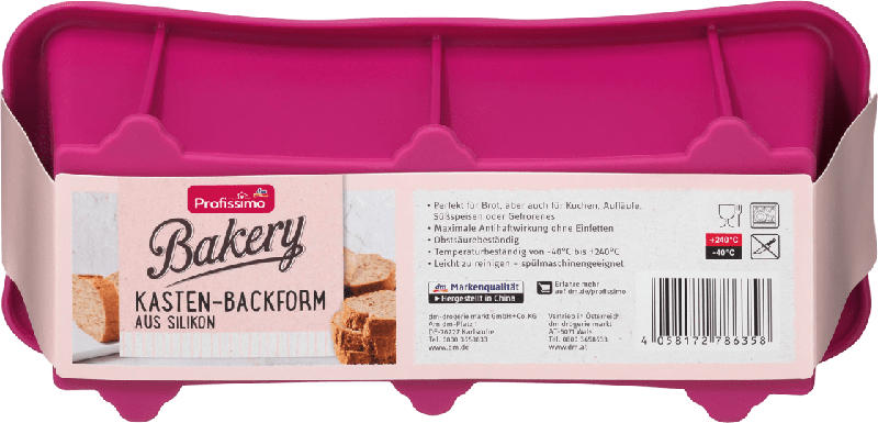 Profissimo Kasten Backform aus Silikon