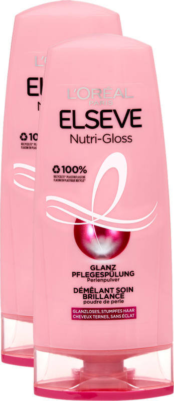 L'Oréal Elsève, Spülung, Nutri-Gloss, 2 x 200 ml